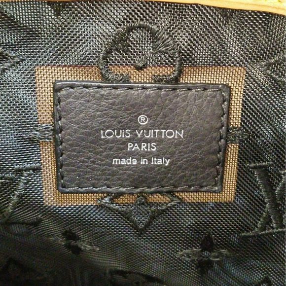 Louis Vuitton Transparency Lockit Monogram Black Leather Tote Bag Handbag - Picture 6 of 6